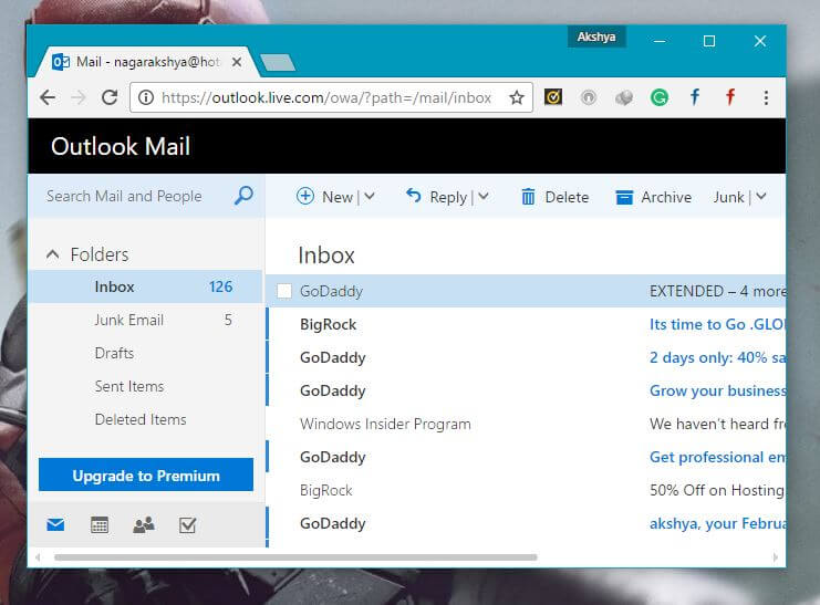 Best Gmail Alternatives Microsoft outlook