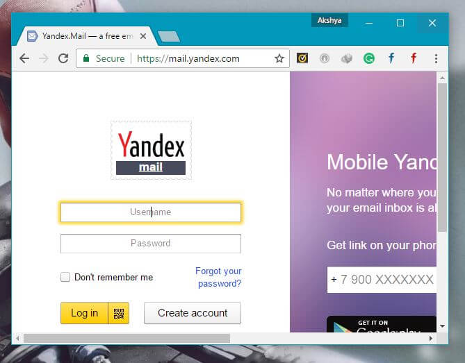 Yandex Best Gmail Alternatives