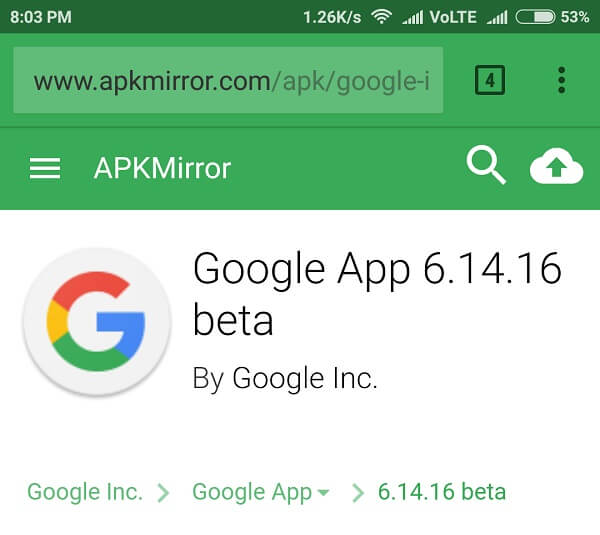 Get Google Assistant google app