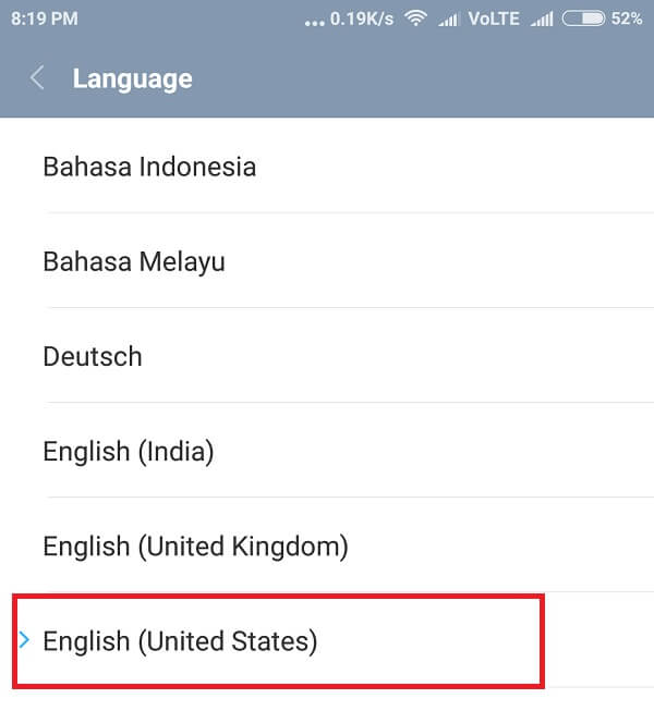 Get Google Assistant language