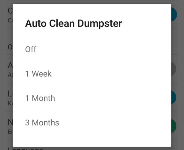 Android Recycle Bin - Auto Clean