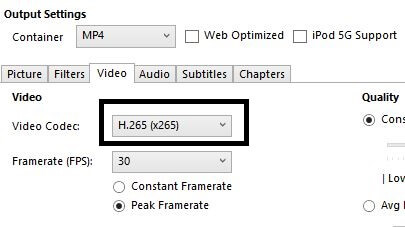HEVC- Video compression software