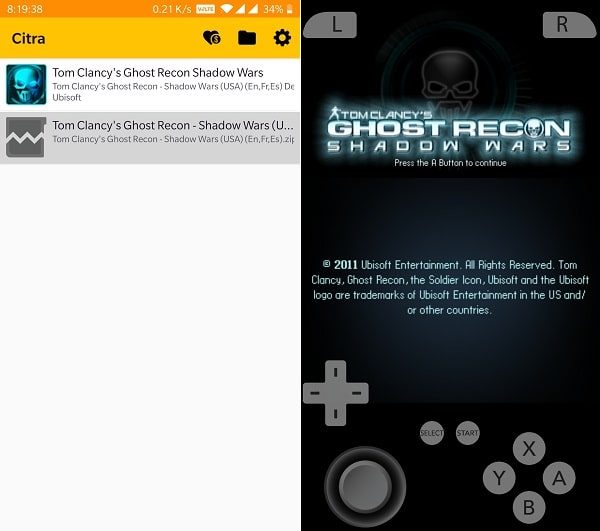 Nintendo 3DS Emulator - Tom Clancy's Ghost Recon shadow wars