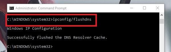 Flush DNS - DNS PROBE FINISHED NO INTERNET