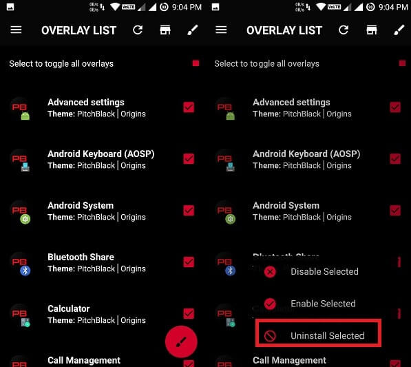 Install substratum Android theme - Uninstall theme