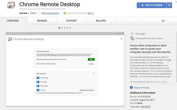 Chrome Remote Desktop - TeamViewer Alternative