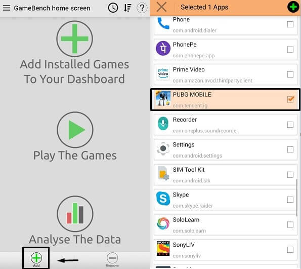 Add Games in GameBench App