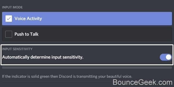 Automatically determine input sensitivity in Discord