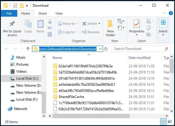 Delete Corrupted Update Files
