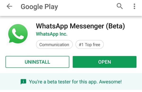 WhatsApp Messenger (Beta)