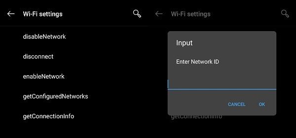 Disable and Enable WiFi Network