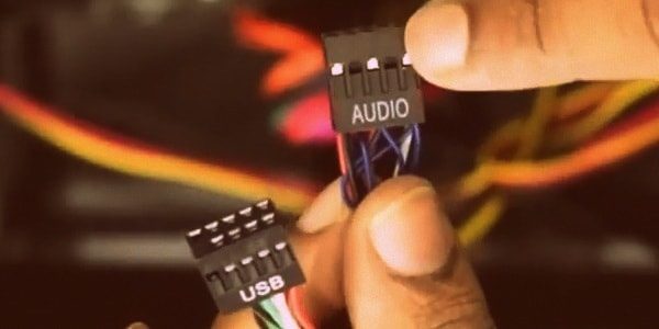 Connect USB and Audio Cable