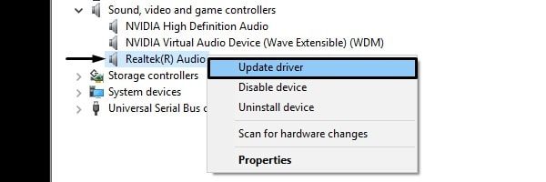 Update Realtek Audio Driver