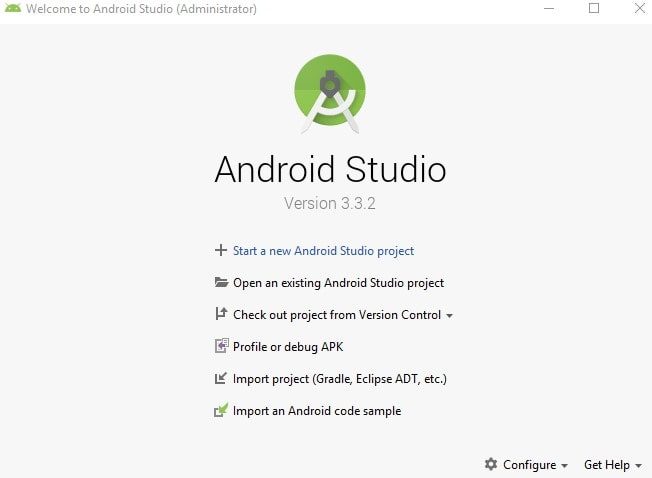 Start new Android Project - Android Studio