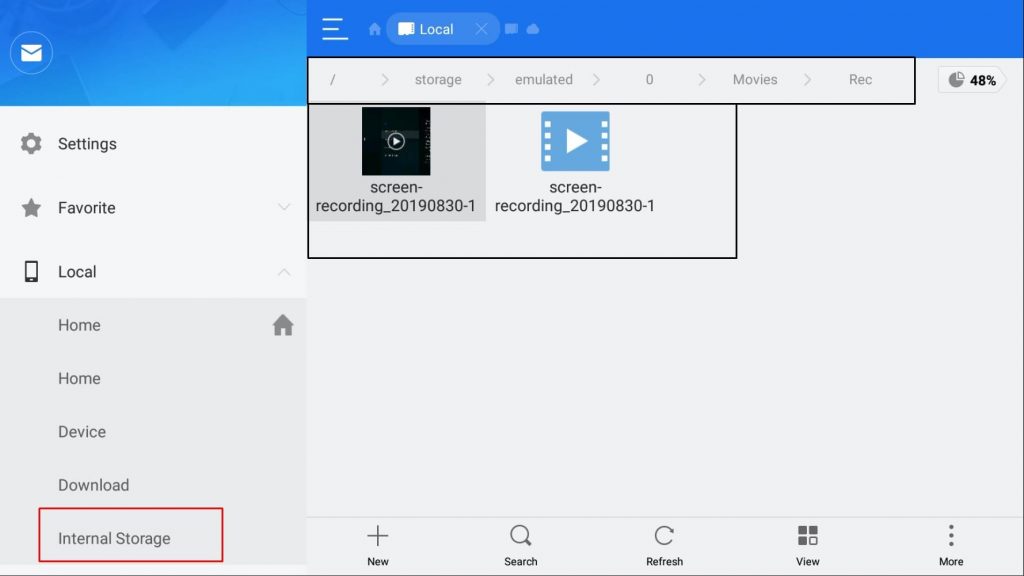 Screen Recording Folder