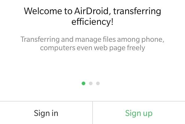 AirDroid Sign up - PushBullet Alternative App