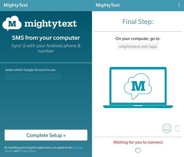 Login using Google Account - MightText