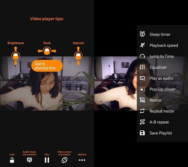Play as Audio - VLC for Android