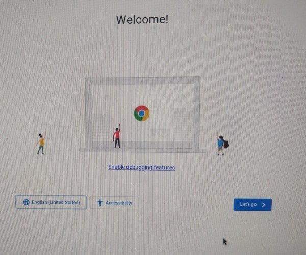 CloudReady Chrome OS Welcome Screen