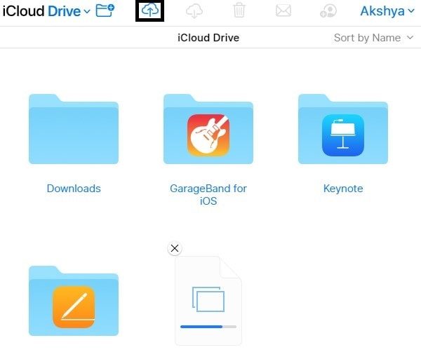 Upload File on iCloud Drive - Transfer Files from PC to iPad