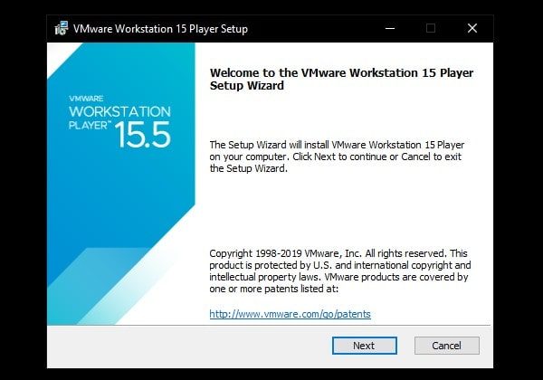 VMware Workstation 15 Setup
