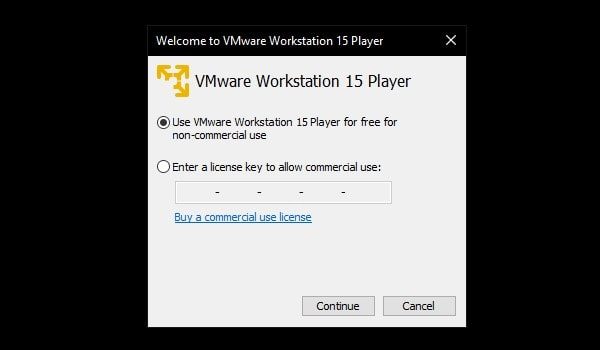 VMware non-commercial use