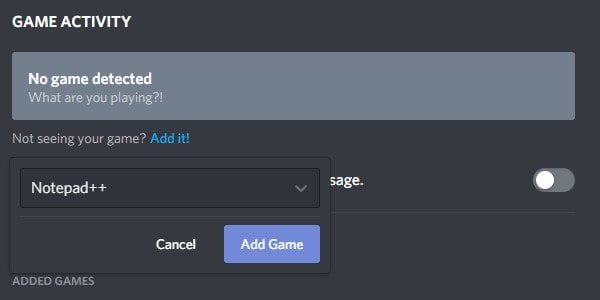 Add Notepad++ or any App in Discord