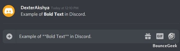 Bold Text in Discord