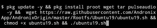 Install Linux (Ubuntu) on Android using Termux - Command