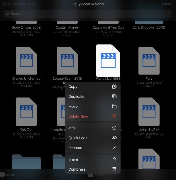 Copy Shared Files to iPad or iPhone