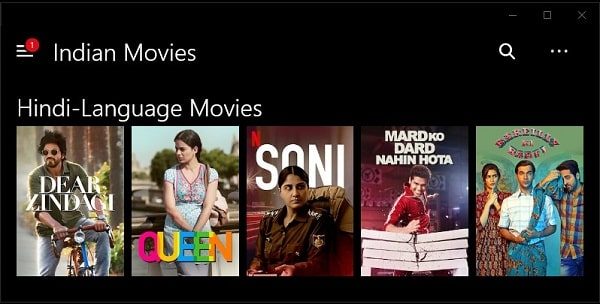 Netflix - Indian Movies
