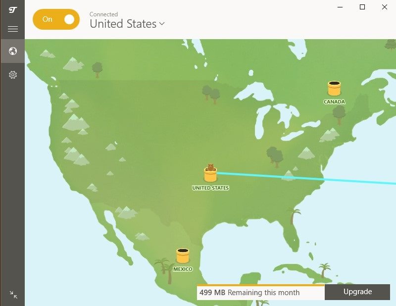 Connect to US Server - TunnelBear VPN