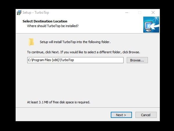 TurboTap program Installation