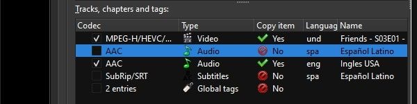 Disable Track and Subtitles