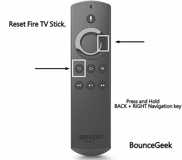 Reset your Firestick - Remote Shortcuts