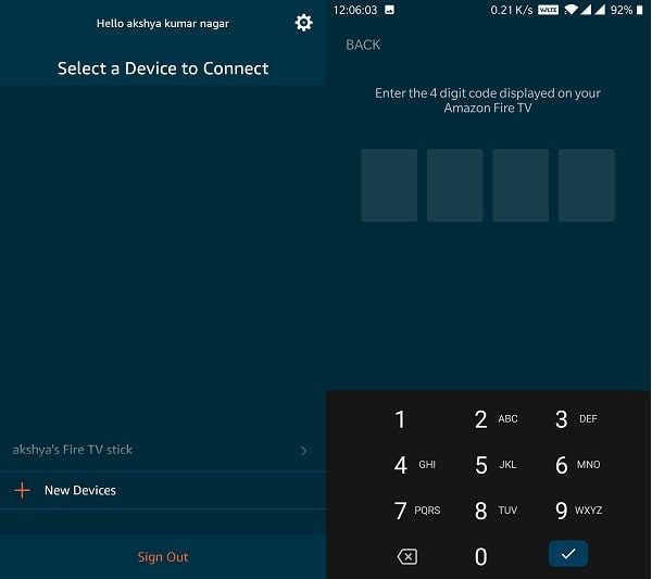 Connect Smartphone to Amazon Fire TV Stick