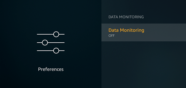 Data Monitoring Off