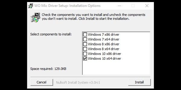 Install Windows 10 x64 Driver