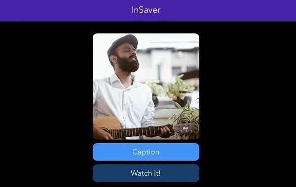 Watch It InSaver iPhone App - Download Instagram Reels