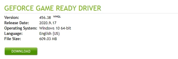 NVIDIA Graphics Card Driver Download