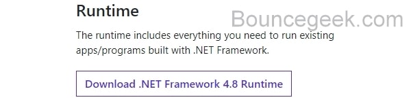 Install Latest .NET Framework