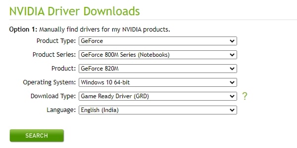 NVIDIA Laptop Driver Download