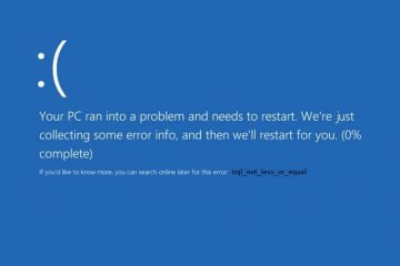 Fix irql_not_less_or_equal windows 10