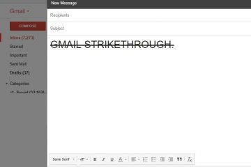 Gmail Strikethrough