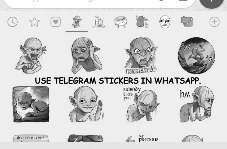 How to Send or Use Telegram Stickers in WhatsApp. - BounceGeek