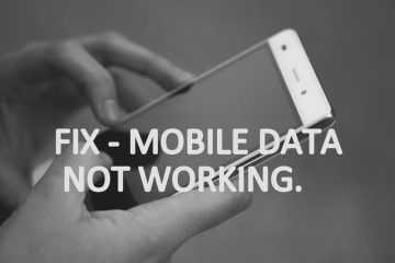Mobile Data Not Working