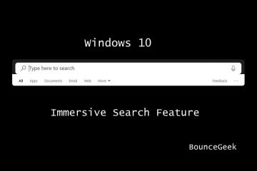 Enable Windows 10 Immersive Search Feature