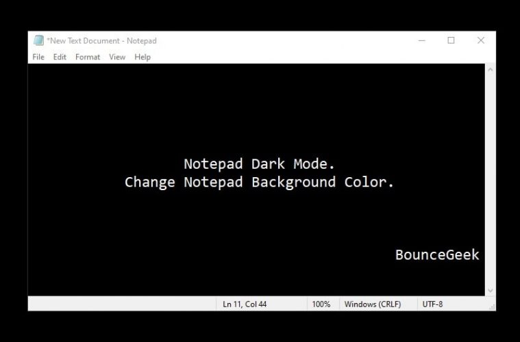 Change Notepad Background Color In Windows 10 BounceGeek