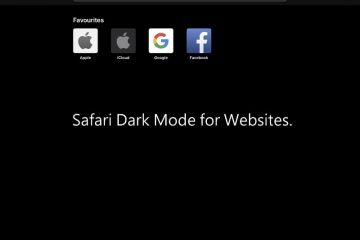 Safari Dark Mode for Websites