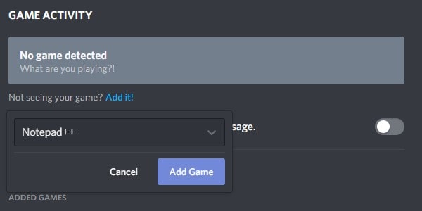 How to set Discord Custom Game Status - BounceGeek